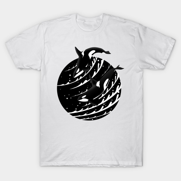 Elegant killer whale T-Shirt by albertocubatas